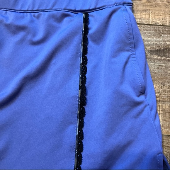 Izod Black and Purple Mini Athletic Skort Sporty - Picture 4 of 7